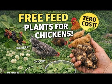 5 Plants That Feed Chickens for FREE (Zero Feed Cost Method)