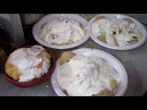 Big Size Raj Kachori | Papri Chatt | Tewari Bros Baro Bazar Kolkata | Indian Street Food 2017 Video
