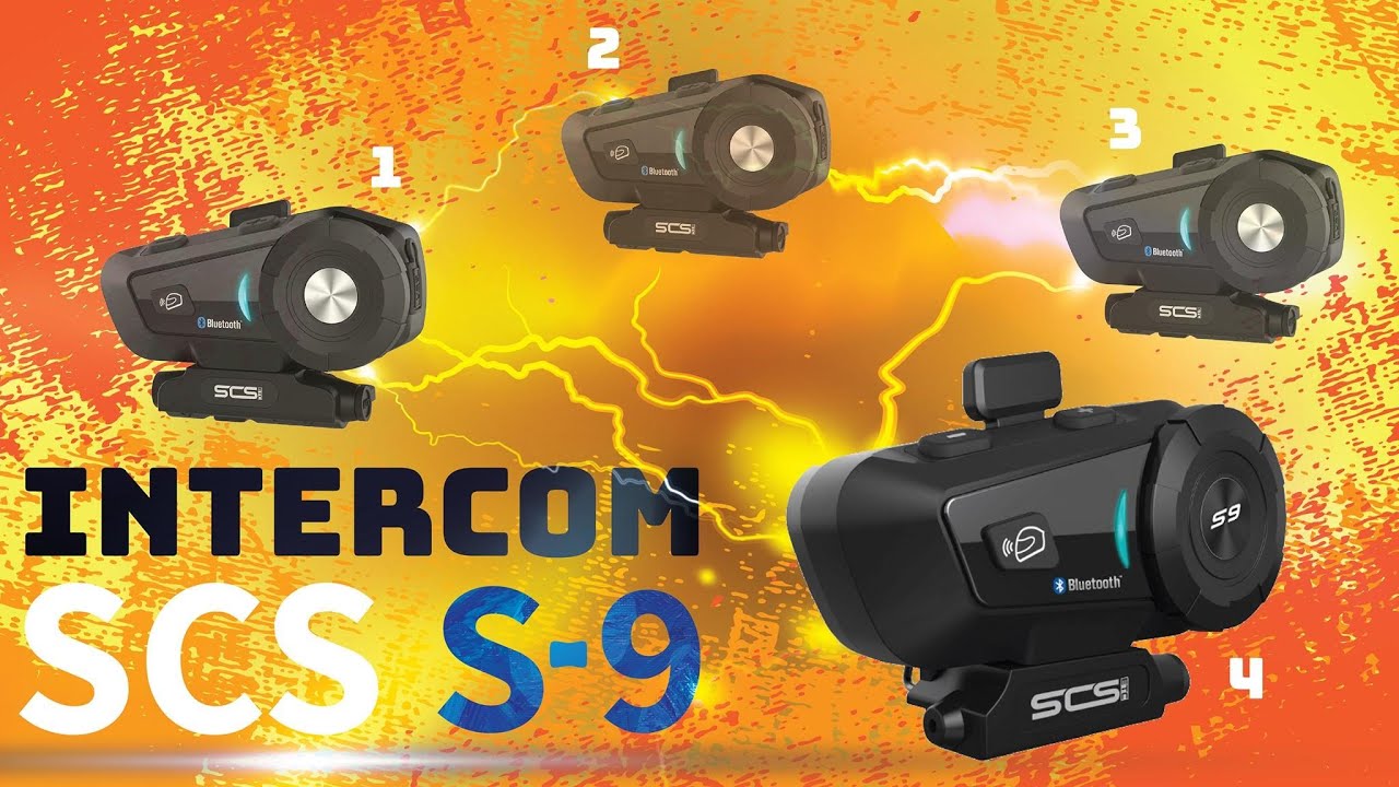 Làm sao kết nối INTERCOM 4 bikers với SCS S-9 ?
