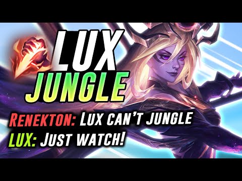 MY TEAMMATE THOUGHT LUX COULDN"T JUNGLE! - League of Legends