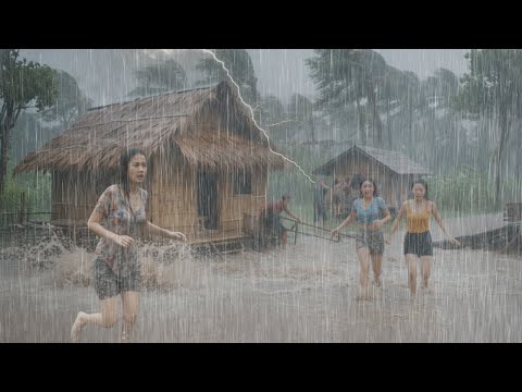 NON HAI MAI VISTO UNA PIOGGIA COME QUESTA! 🌧️ FOLLE Temporale in Indonesia | Superare l'insonnia