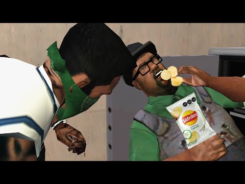 CJ Mata a Smoke por Comerse sus Papitas - GTA San Andreas Loquendo