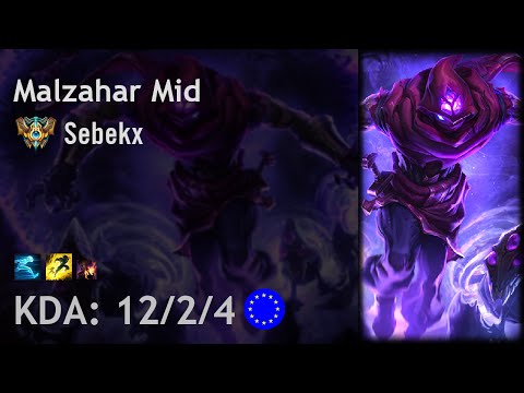 Malzahar Mid vs Syndra - Sebekx - EUW Challenger Patch 6.18
