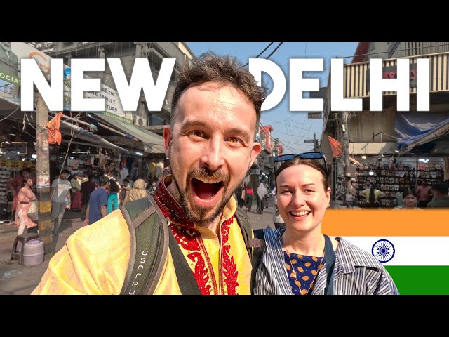 Travel vlog - Our FIRST IMPRESSIONS Of Delhi, India SHOCKED Us! 🇮🇳
