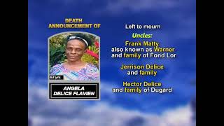 Angela Delice Flavien ~ Long Obituary
