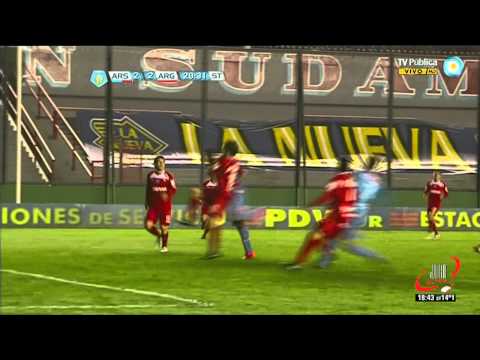 GOL DE BENEDETTO - ARSENAL 2 ARGENTINOS 2 - FECHA 3 (20 08 2012)