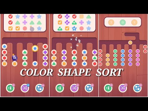 *Color Shape Sort Puzzle Review/Walk-through Levels 1-30 - YouTube