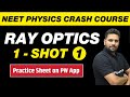 RAY OPTICS IN ONE SHOT PART 1 All Concepts Tricks And PYQs NEET Physics Crash Course