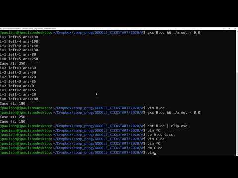 Google Kickstart 2020 - Round A