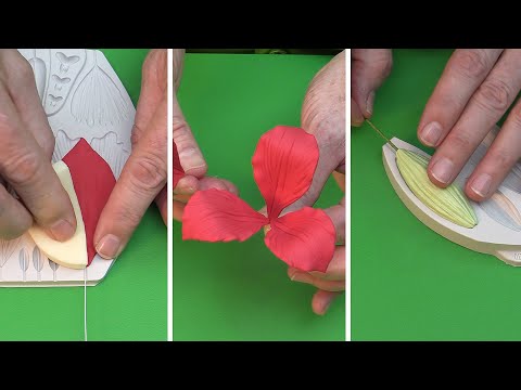 Make Christmas Amaryllis For Cakes & Gifts - Part 1