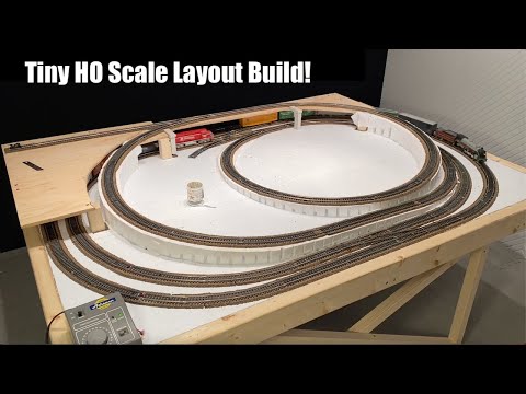 Tiny HO Train Layout Build - 4x6 Model Railroad