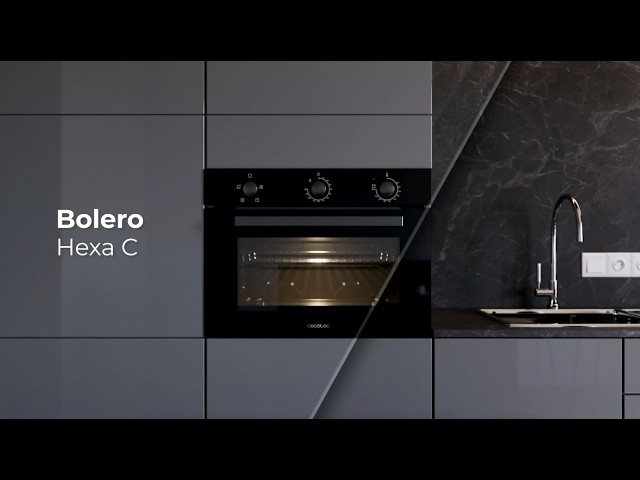 Vídeo relacionado con Cecotec Horno Integrable Convencional de 77L Bolero Hexa C126001 Line A. 2800W, 5 Funciones, Bajo Consumo, Luz Interior, Steam Assist, Steam EasyClean, Puerta Fría con 2 Cristales