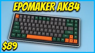 This Is The MOST UNIQUE Keyboard EVER!!! - Epomaker AK84s Review + GK2 Silicone Keycaps