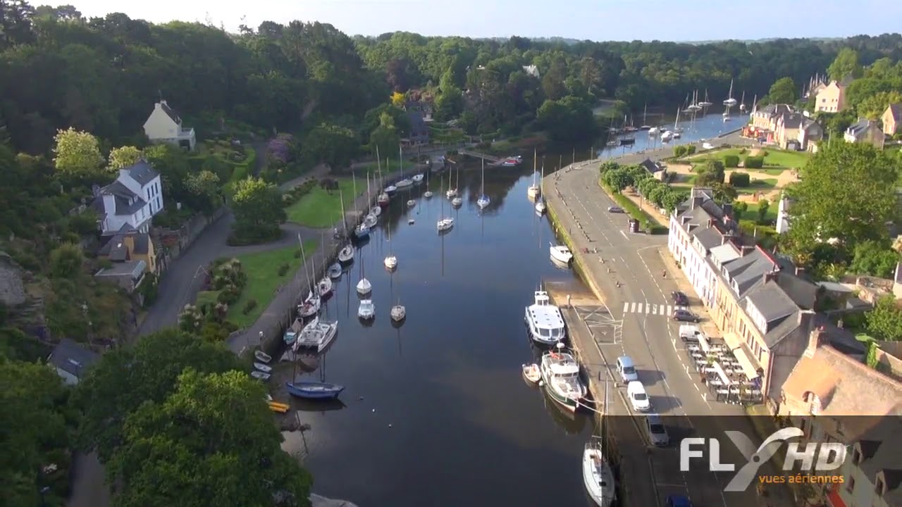Das Malerdorf Pont-Aven aus der Luft