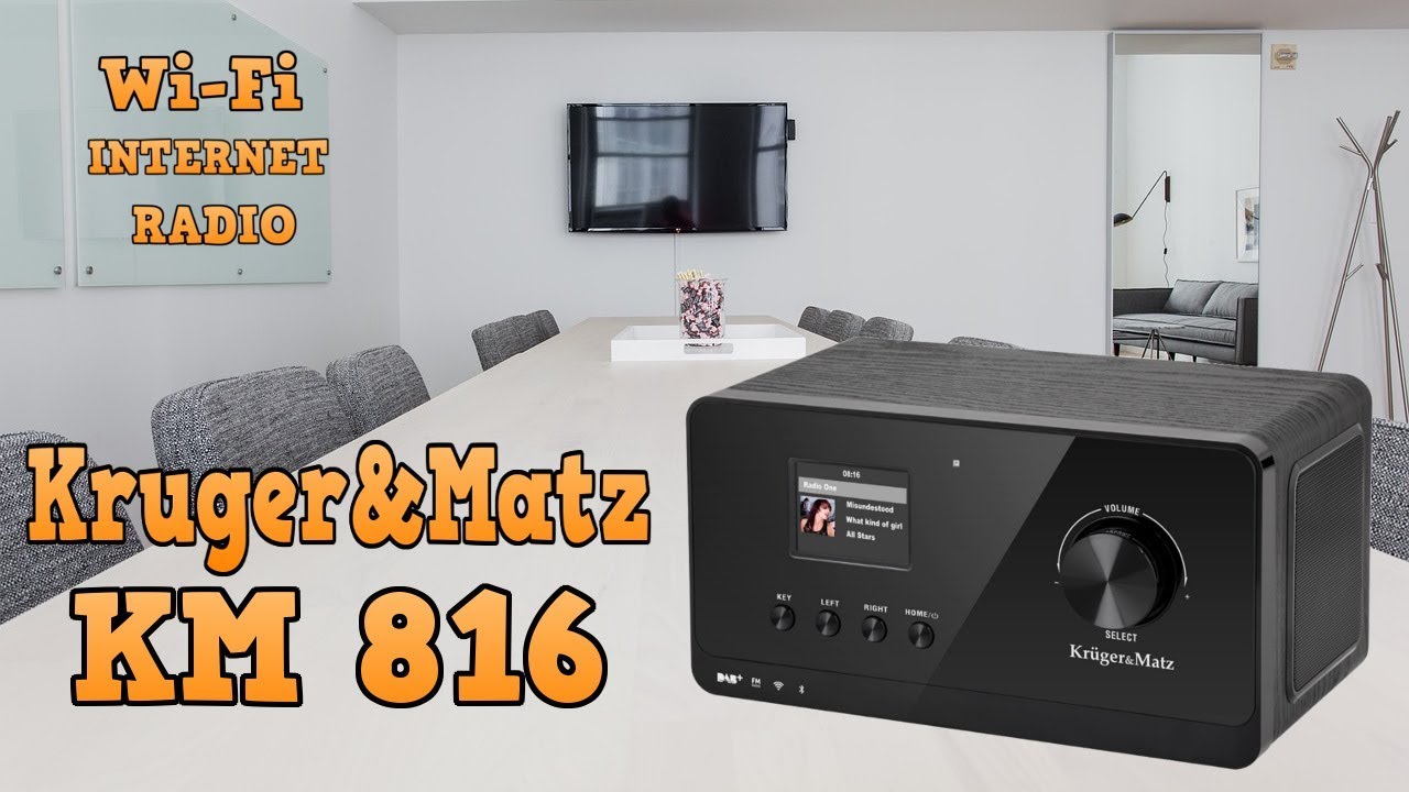 Kruger&Matz KM 816 - radio internetowe Wi-Fi / FM / DAB+ / test, recenzja, review