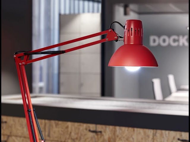 Video Teaser für MAULstudy Tischleuchte mit Klemmfuß - rot