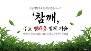 [농사정보] 참깨_병해충(역병, 시들음병, 잎마름병, 왕담배나방, 진딧물, 노린재)