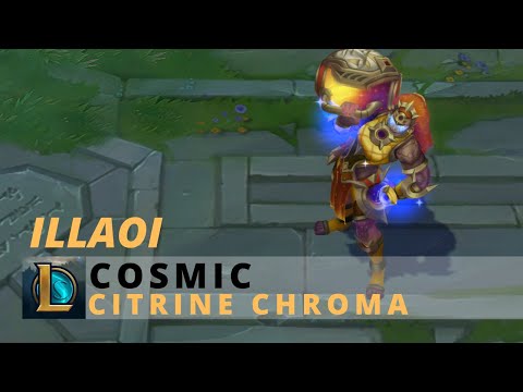 Cosmic Illaoi Citrine Chroma - League Of Legends