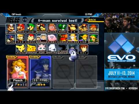 EVO 2014 - Super Smash Bros Melee - Armada (Peach) vs PPMD (Falco, Marth)