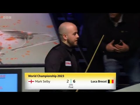 KBV-477 At the end of the first session of the Snooker Final Luca Brecel is 6:2 up over Mark Selby.