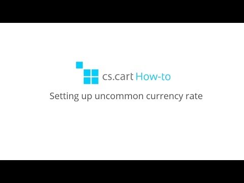 CS-Cart eCommerce Store. How-to: Setting up uncommon currency rate