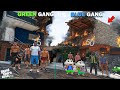 Franklin Blue Gang Finally Take Revenge From Shinchan Green Gang In GTA 5