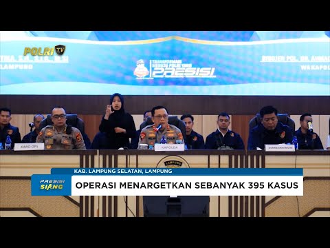 POLDA LAMPUNG GELAR KONFERENSI PERS HASIL OPERASI SIKAT KRAKATAU 2025