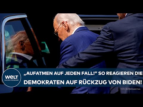 JOE BIDEN: "Aufatmen auf jeden Fall!" So reagieren die Demokraten auf den Verzicht der Kandidatur!