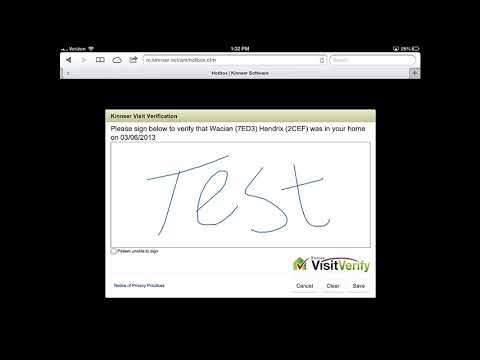 Kinnser Visit Verify Tutorial 7 5 Minutes