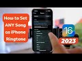How to set ANY Song as iPhone Ringtone for FREE - No Computer (iOS16)