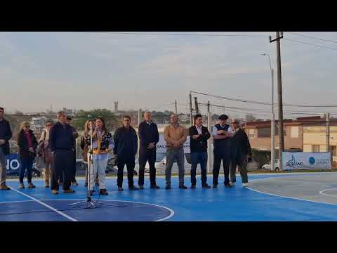 inauguraron obras en plaza de deportes de barrio Artigas de Mercedes