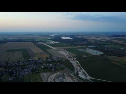 Żnin i budowa S5 z lotu ptaka