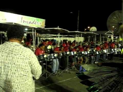 Caribbean Airlines Invaders -  You Know I Like It  - 2012 Panorama Preliminaries at the QP Oval.AVI
