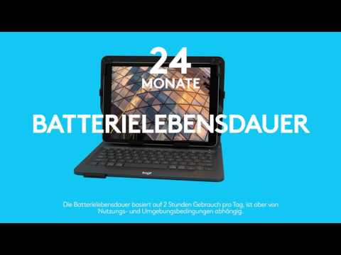 Logitech Dėklas 9-10 col. planšetei Universal Folio (juodas) su klaviatūra