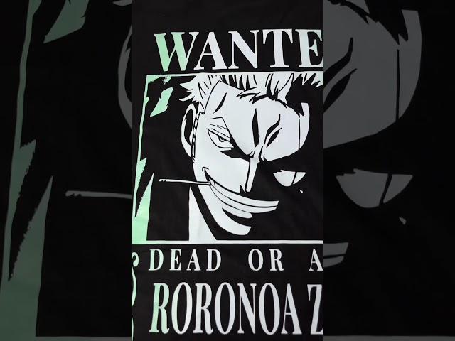 Vídeo relacionado con One Piece Camiseta Zoro para Hombre y Mujer. Anime Manga Oficial