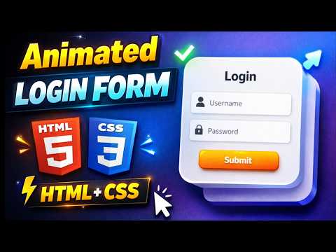 How to Create Modern Login Form Design using HTML & CSS | Coding Cloud