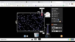 How to use the phet gas simulation #chemfriends