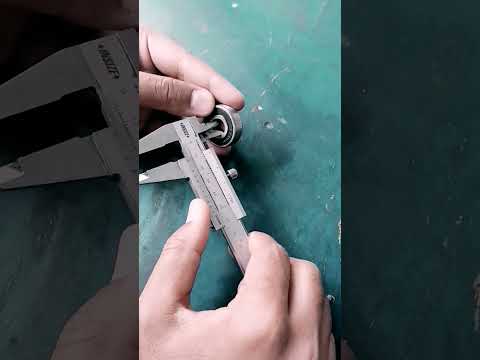how to measure Bearing with vernier caliper easy way #asmr #viral #bearing #measuring #easy