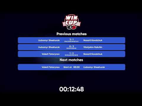 23:30 Valerii Tatarynov 1-3 Nazarii Kovalchuk West 5 WIN CUP 18.05.2023 | TABLE TENNIS WINCUP