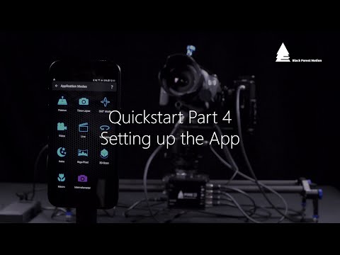 Quickstart Part 4 - Setting up the App | English |  Black Forest Motion