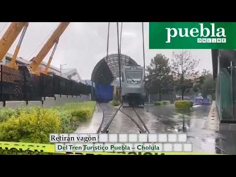 Retiran vagón del Tren Turístico Puebla-Cholula