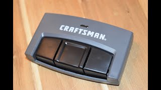 Craftsman garage door opener remote battery change - EASY DIY