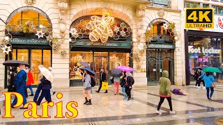 Paris, France 🇫🇷- Paris October 2022-4K HDR Walking Tour | Rain Walk  | Paris 4K | A Walk In Paris