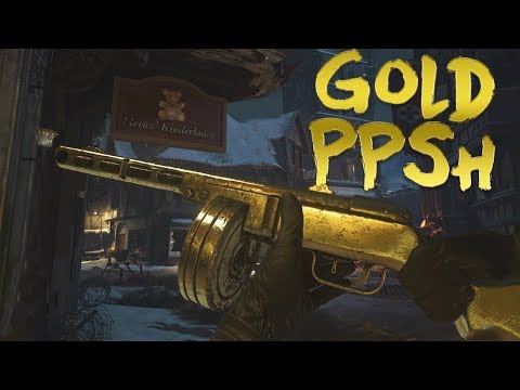 Treyarch Gold Classic PPSH-41 Easter Egg in WWII Zombies Walkthrough Tutorial!