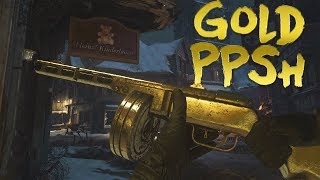 Treyarch Gold Classic PPSH-41 Easter Egg in WWII Zombies Walkthrough Tutorial!