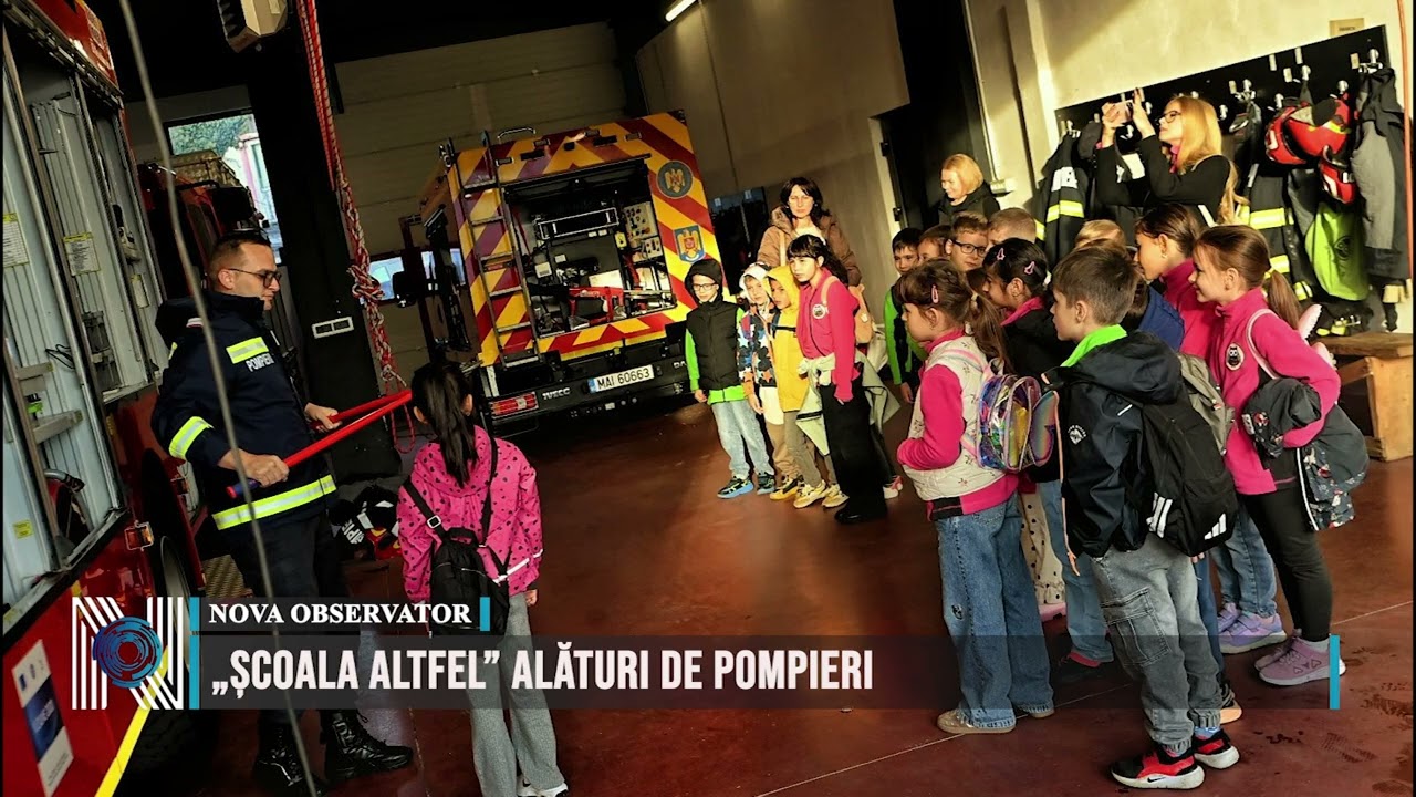 „Școala Altfel” alături de pompieri