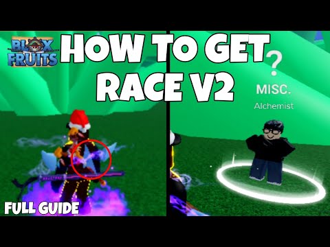 How To Get Race V2 In Blox Fruit | All Flower Location | Full Guide