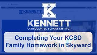 Completing Your Skyward Family Homework