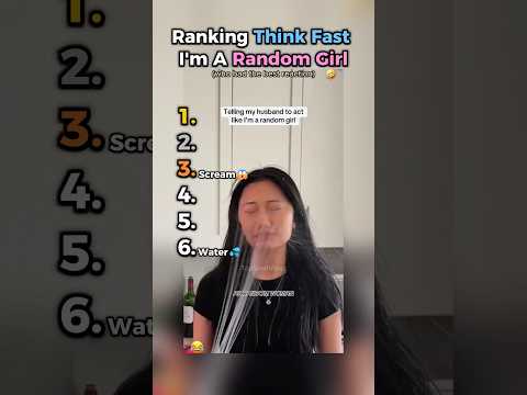 Ranking THINK FAST I’m A Random Girl 😂