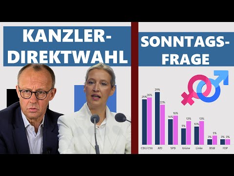 Aktuelle Umfragen: Kanzlerdirektwahl, Sonntagsfrage, Medien, Bundesregierung | INSA